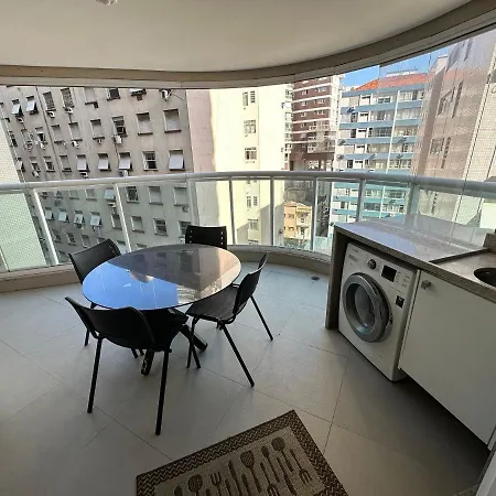 2 Quartos- Estanconfor Ac Sacada Fechada Garagem Com Arrumacao Diaria Santos  Exterior photo